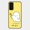 Ghost With Flower Glass Case Cover For Samsung Galaxy A15 5G