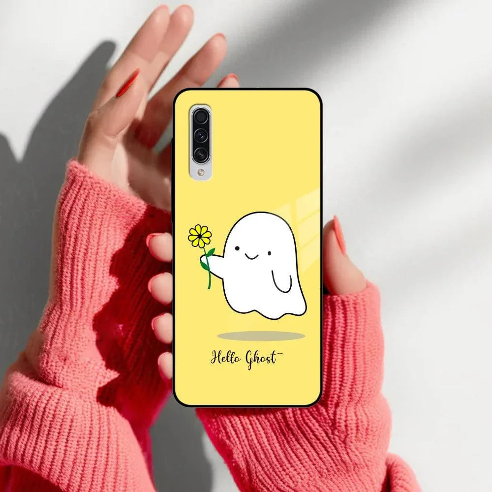 Ghost With Flower Glass Case Cover For Samsung - ShopOnCliQ