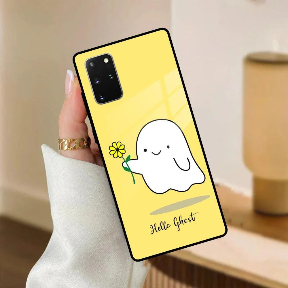 Ghost With Flower Glass Case Cover For Samsung - ShopOnCliQ