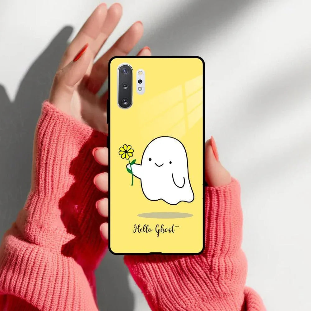 Ghost With Flower Glass Case Cover For Samsung - ShopOnCliQ