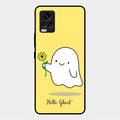 Ghost With Flower Glass Case Cover For Vivo V20 Pro 5G