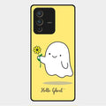Ghost With Flower Glass Case Cover For Vivo V23 Pro 5G