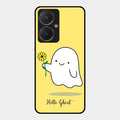 Ghost With Flower Glass Case Cover For Vivo Y27