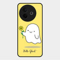 Ghost With Flower Glass Case Cover For Vivo Y39 5G