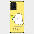 Ghost With Flower Glass Case Cover For Vivo Y75 5G