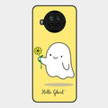 Ghost With Flower Glass Case Cover For Xiaomi Mi 10I 5G