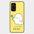 Ghost With Flower Glass Case Cover For Xiaomi Mi 10T Pro 5G