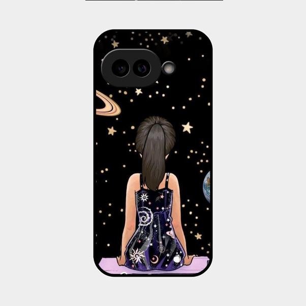 Girl In Universe Customised Glossy Metal Case Cover For Google Pixel 9A 5G