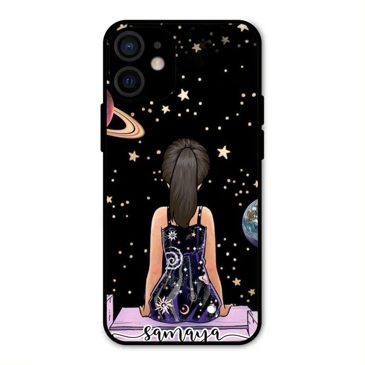 Girl In Universe Customised Glossy Metal Case Cover For iPhone 12 mini