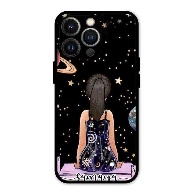 Girl In Universe Customised Glossy Metal Case Cover For iPhone 13 Pro Max