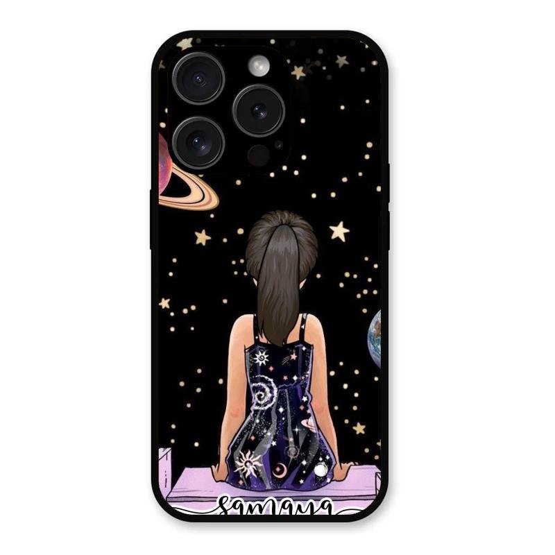 Girl In Universe Customised Glossy Metal Case Cover For iPhone 15 Pro Max
