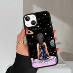 Girl In Universe Customised Glossy Metal Case Cover For iPhone - ShopOnCliQ