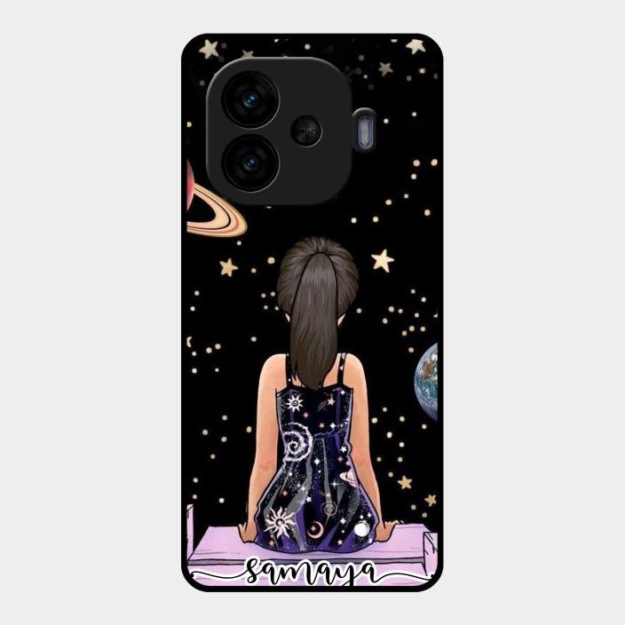 Girl In Universe Customised Glossy Metal Case Cover For Iqoo Neo 10R 5G
