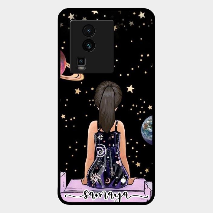 Girl In Universe Customised Glossy Metal Case Cover For Iqoo Neo 7 Pro 5G