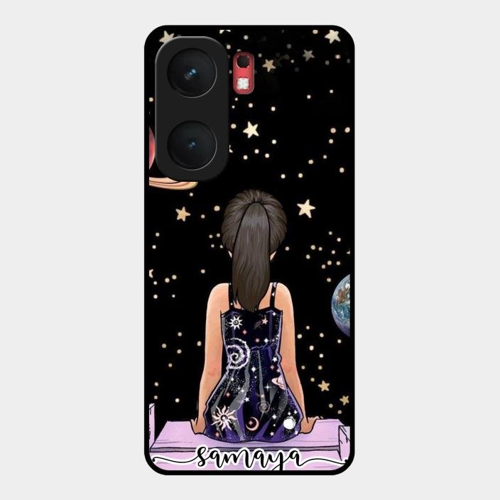 Girl In Universe Customised Glossy Metal Case Cover For Iqoo Neo 9 Pro 5G