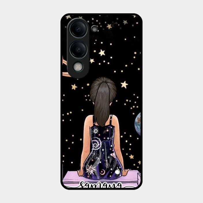 Girl In Universe Customised Glossy Metal Case Cover For Iqoo Z10 Lite