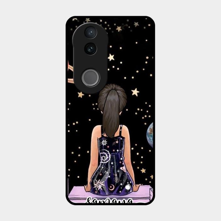 Girl In Universe Customised Glossy Metal Case Cover For Iqoo Z10R