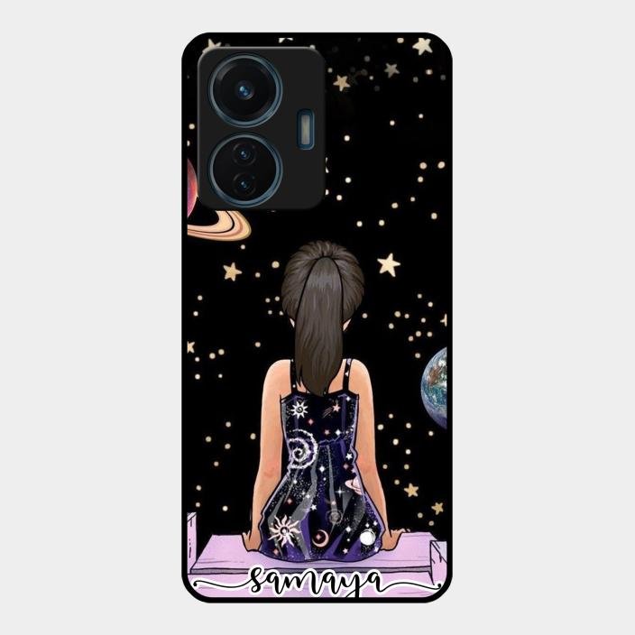 Girl In Universe Customised Glossy Metal Case Cover For Iqoo Z6 44W