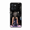 Girl In Universe Customised Glossy Metal Case Cover For Motorola Edge 50 Neo