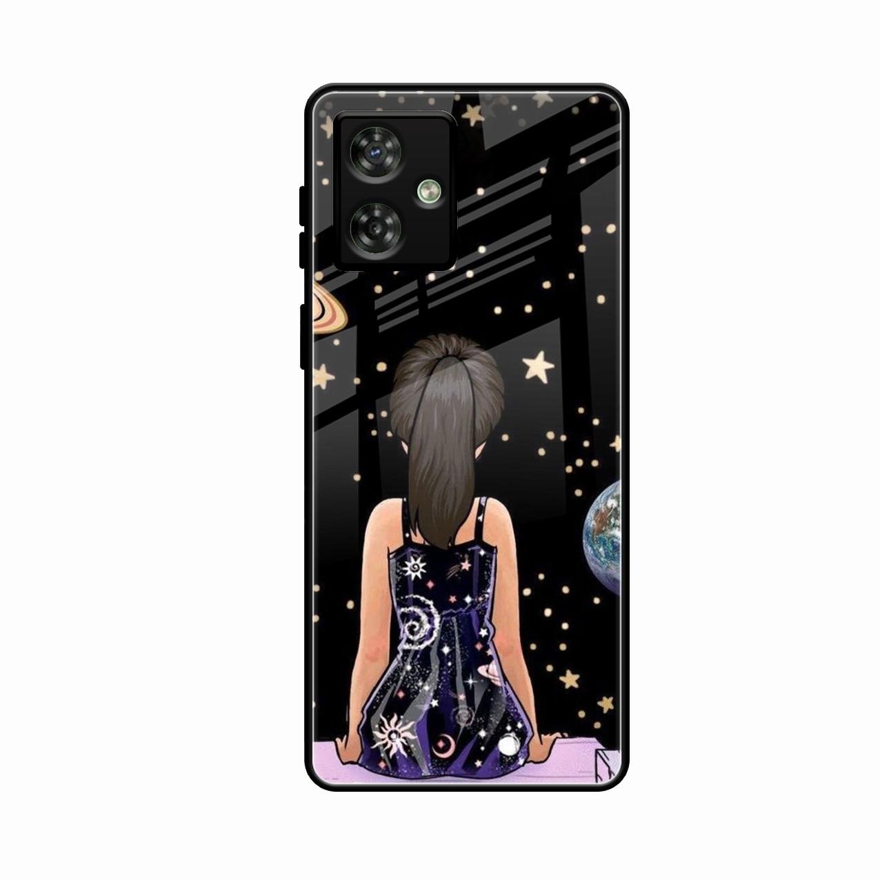 Girl In Universe Customised Glossy Metal Case Cover For Motorola G54 5G