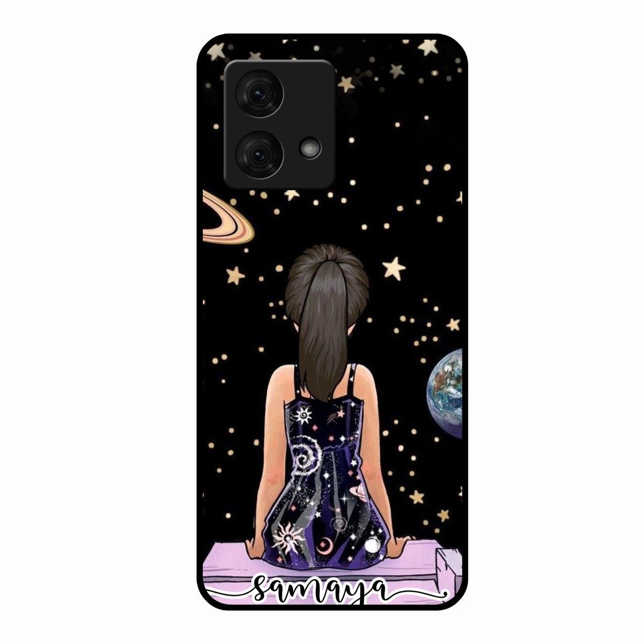 Girl In Universe Customised Glossy Metal Case Cover For Motorola g84 5G
