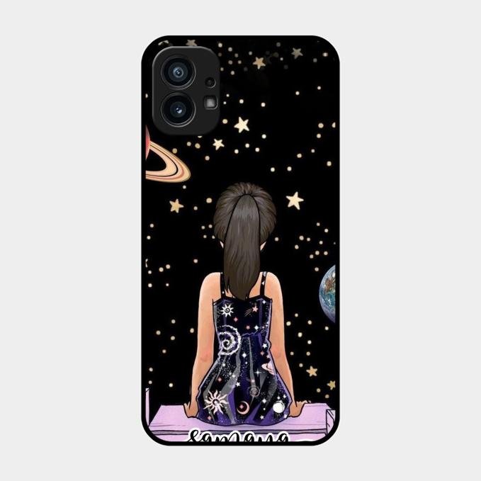 Girl In Universe Customised Glossy Metal Case Cover For Nothing Phone 1