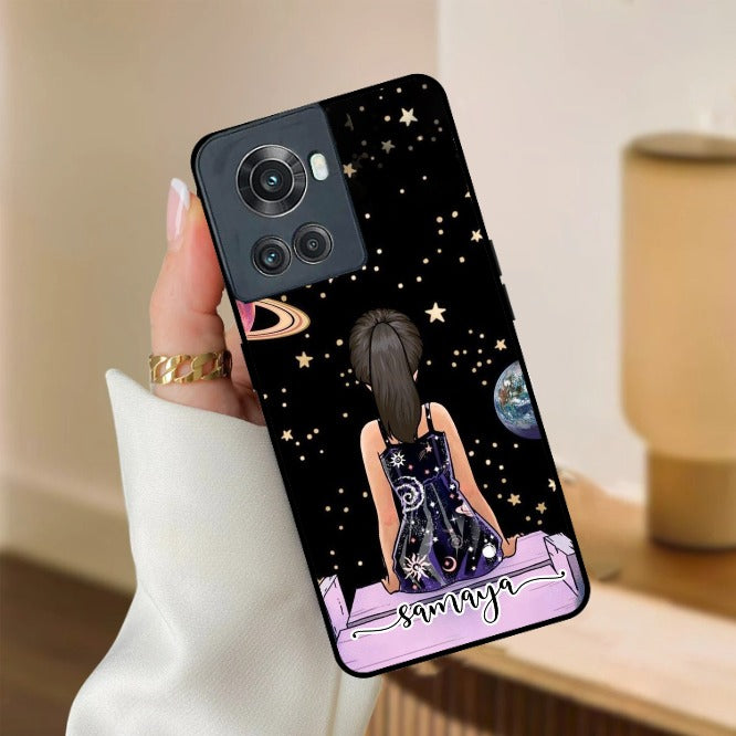 Girl In Universe Customised Glossy Metal Case Cover For OnePlus
