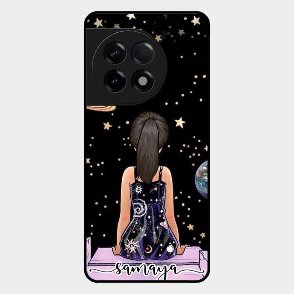 Girl In Universe Customised Glossy Metal Case Cover For Oneplus 11R 5G