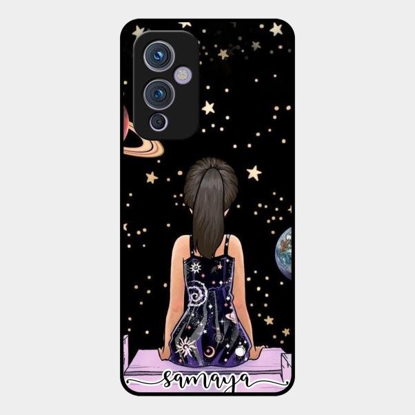 Girl In Universe Customised Glossy Metal Case Cover For Oneplus 9 5G