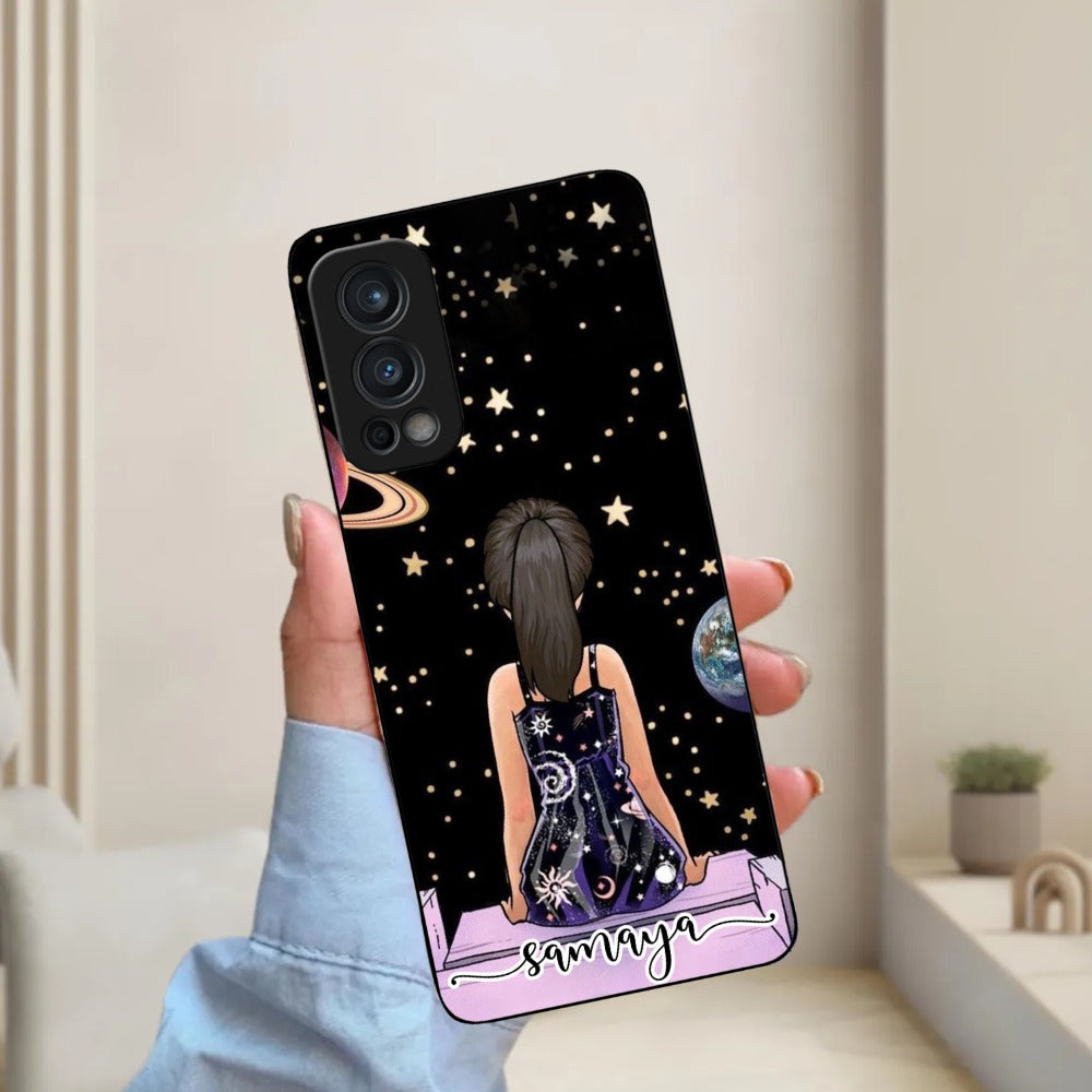 Girl In Universe Customised Glossy Metal Case Cover For OnePlus
