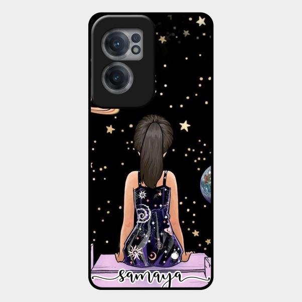 Girl In Universe Customised Glossy Metal Case Cover For Oneplus Nord Ce 2 5G