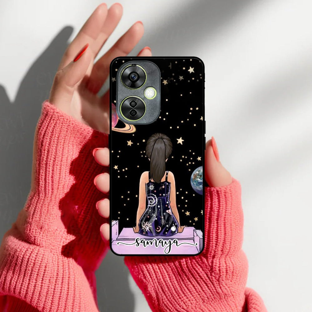 Girl In Universe Customised Glossy Metal Case Cover For OnePlus