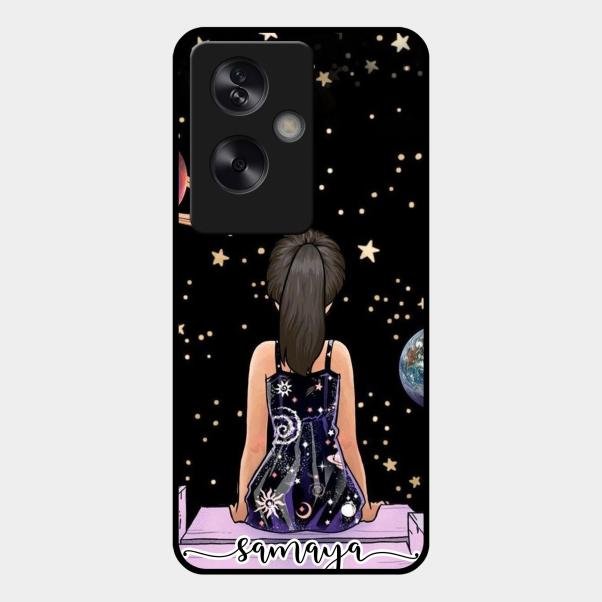 Girl In Universe Customised Glossy Metal Case Cover For Oppo A79 5G