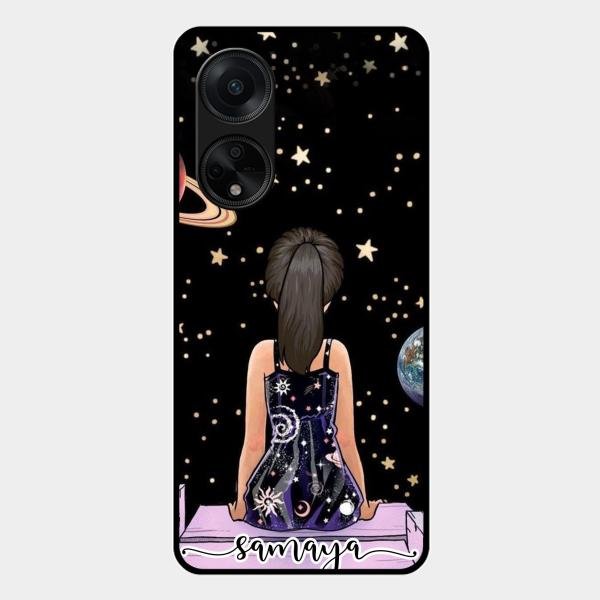 Girl In Universe Customised Glossy Metal Case Cover For Oppo F23 5G