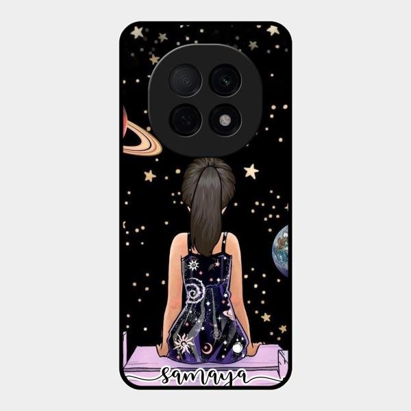 Girl In Universe Customised Glossy Metal Case Cover For Oppo F29 Pro 5G