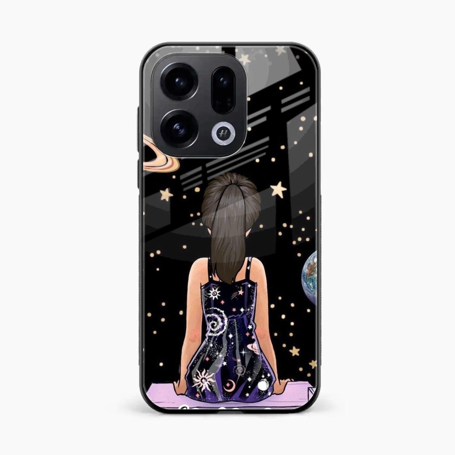 Girl In Universe Customised Glossy Metal Case Cover For Oppo Find X9 5G