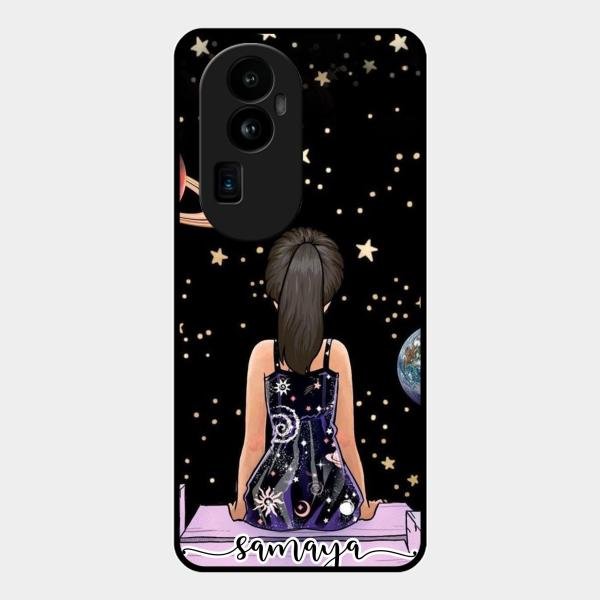 Girl In Universe Customised Glossy Metal Case Cover For Oppo Reno 10 Pro Plus 5G