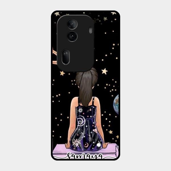 Girl In Universe Customised Glossy Metal Case Cover For Oppo Reno 11 Pro 5G