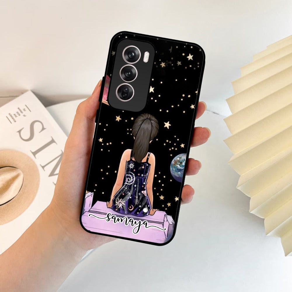 Girl In Universe Customised Glossy Metal Case Cover For Oppo
