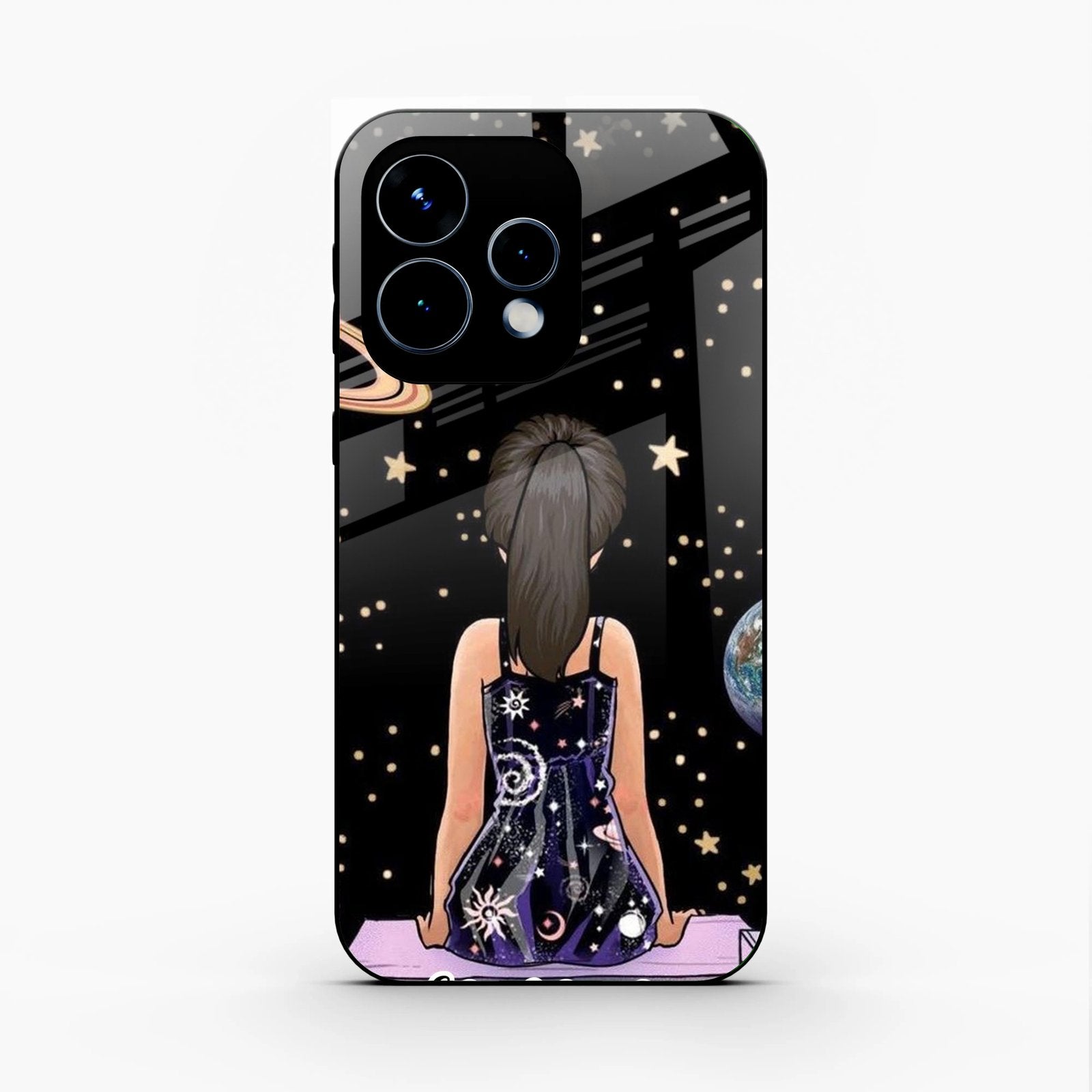 Girl In Universe Customised Glossy Metal Case Cover For Oppo Reno 15 5G