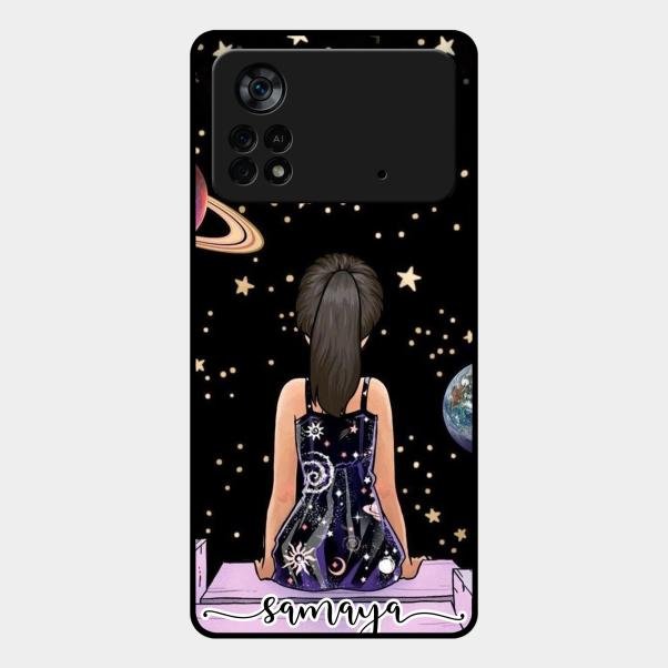 Girl In Universe Customised Glossy Metal Case Cover For Poco X4 Pro 5G