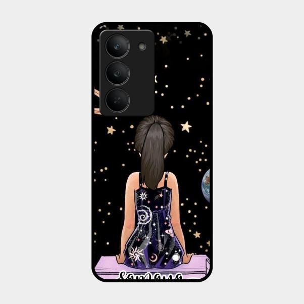 Girl In Universe Customised Glossy Metal Case Cover For Realme 14X 5G
