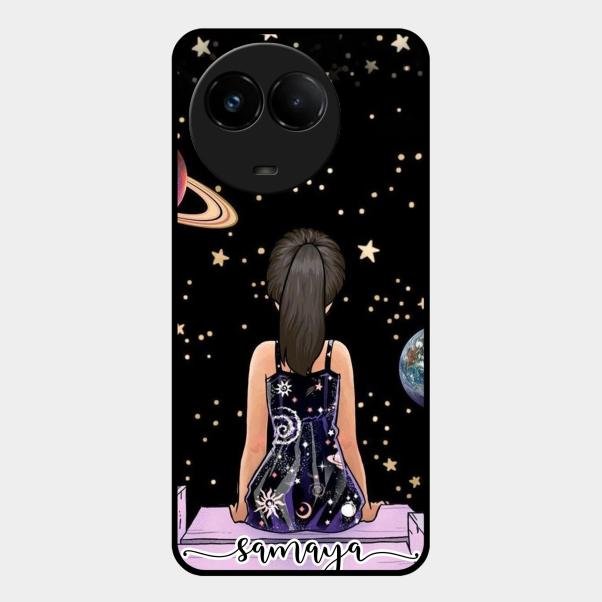 Girl In Universe Customised Glossy Metal Case Cover For Realme C67 5G