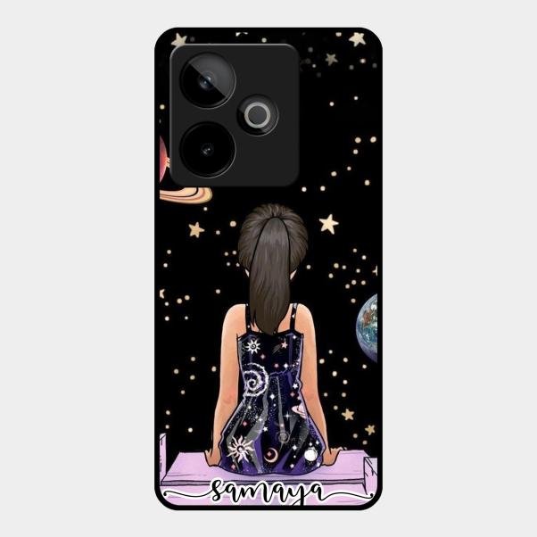 Girl In Universe Customised Glossy Metal Case Cover For Realme Gt 7T 5G