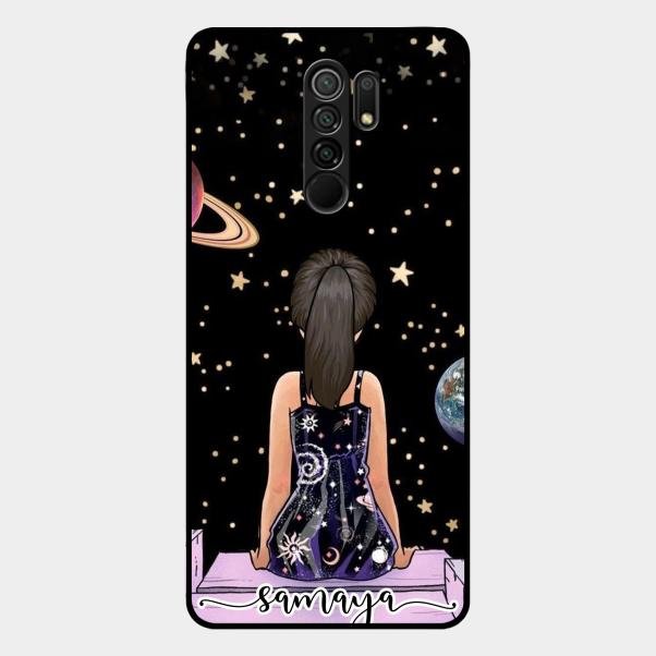 Girl In Universe Customised Glossy Metal Case Cover For Redmi 9 Prime