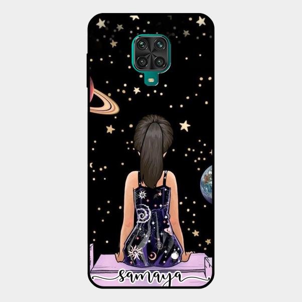 Girl In Universe Customised Glossy Metal Case Cover For Redmi Note 10 Lite