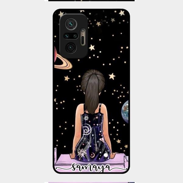 Girl In Universe Customised Glossy Metal Case Cover For Redmi Note 10 Pro Max