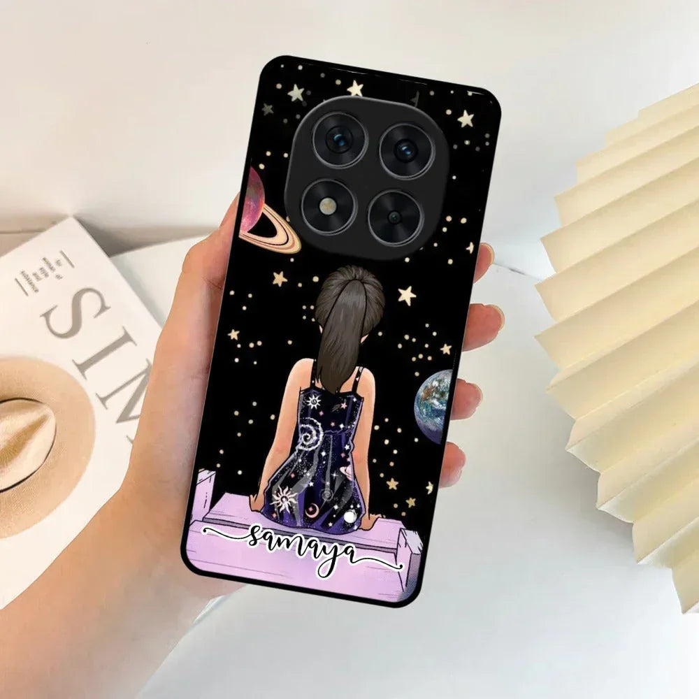 Cute Girl Glossy Metal Case Cover For Poco - ShopOnCliQ