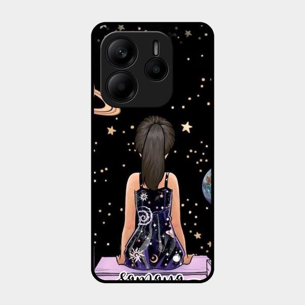 Girl In Universe Customised Glossy Metal Case Cover For Redmi Note 14 Se 5G