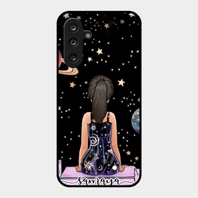 Girl In Universe Customised Glossy Metal Case Cover For Samsung Galaxy F16 5G